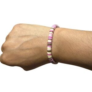 3 FOR $20 HANDCRAFTED Multicoloured Clay Beaded Bracelet